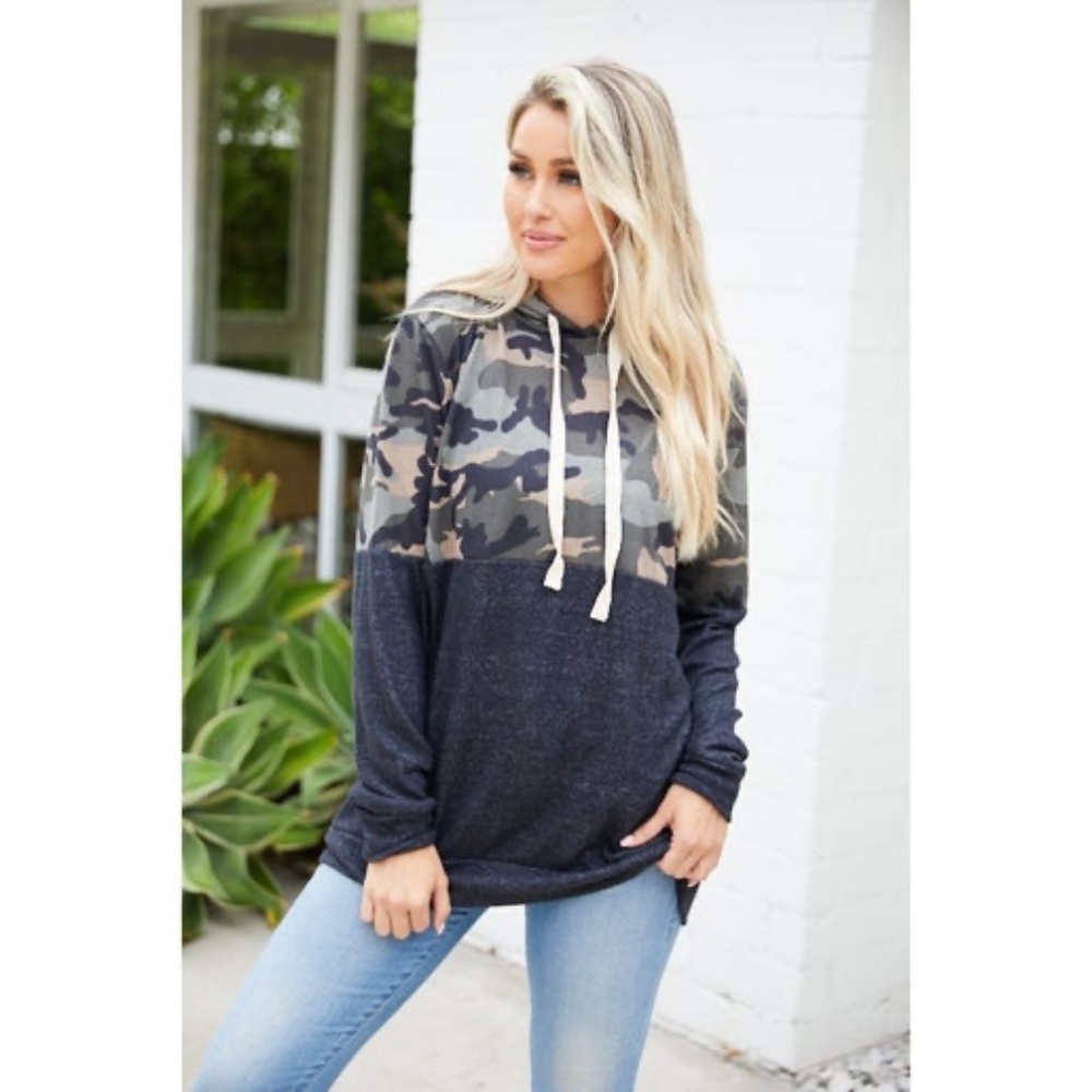 PLUS Camo Hoodie - NEW WITH TAGS